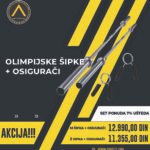 Combo šipke i osigurači štipavice sive