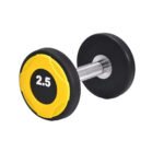 Crno/žuti okrugli teg (New dumbbell black/yellow round) Stari model