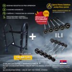 Barbel rack + PU set dvoručnih šipki ili EZ dvoručne šipke